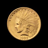 A 1932 Indian Head $10 Gold Coin