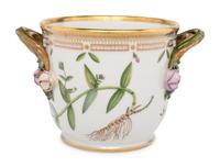 A Royal Copenhagen Flora Danica Porcelain Cache Pot