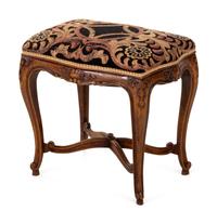 A Louis XV Style Walnut Tabouret