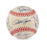 A 1985 Cincinnati Reds Team Signed Autograph Baseball