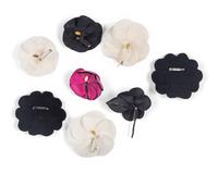 Eight Chanel Camellia Brooches