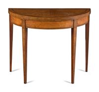 A George III Kingwood and Mahogany Flip-Top Games Table