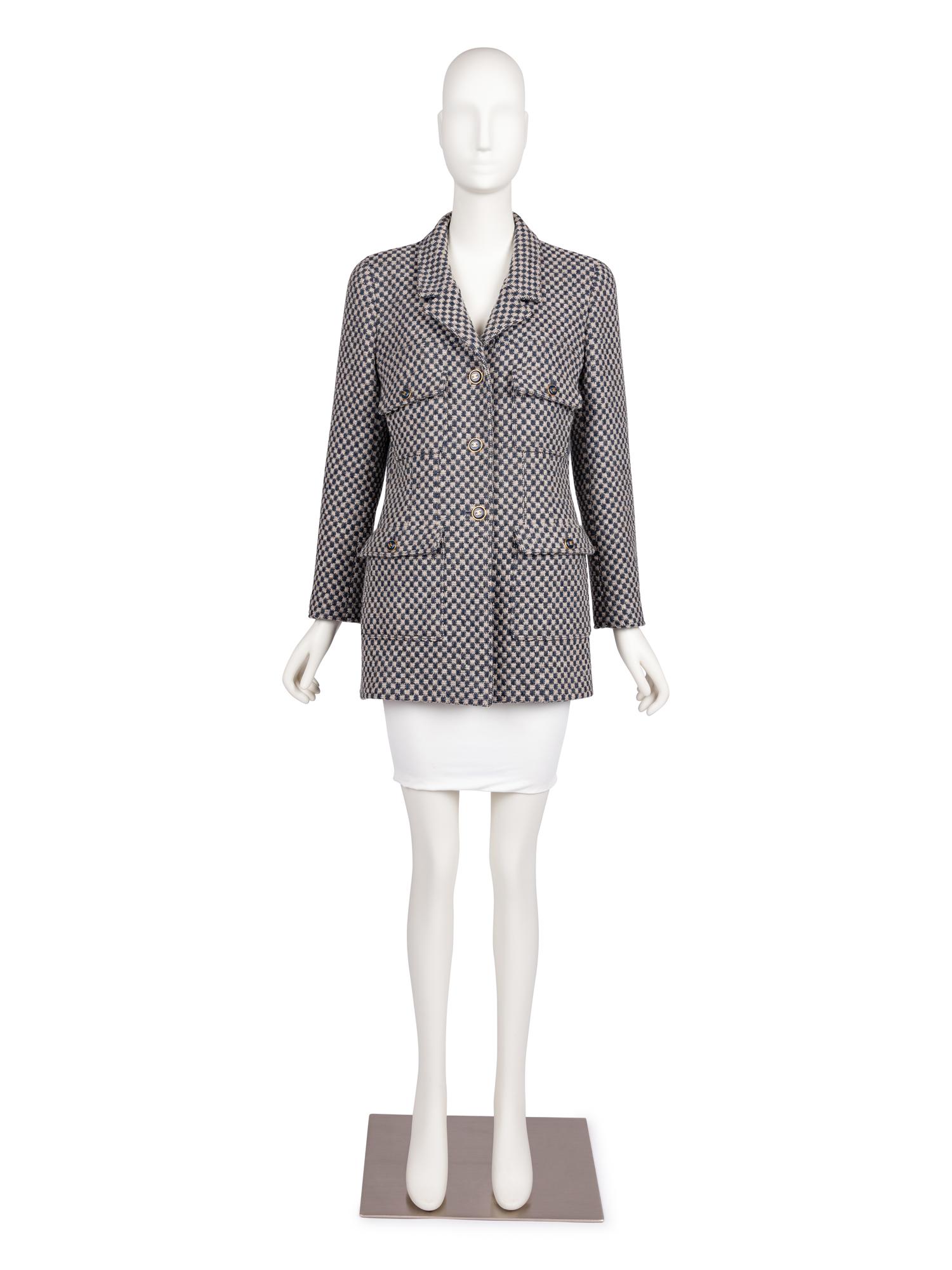 Chanel Tweed Checked Jacket, 1990's