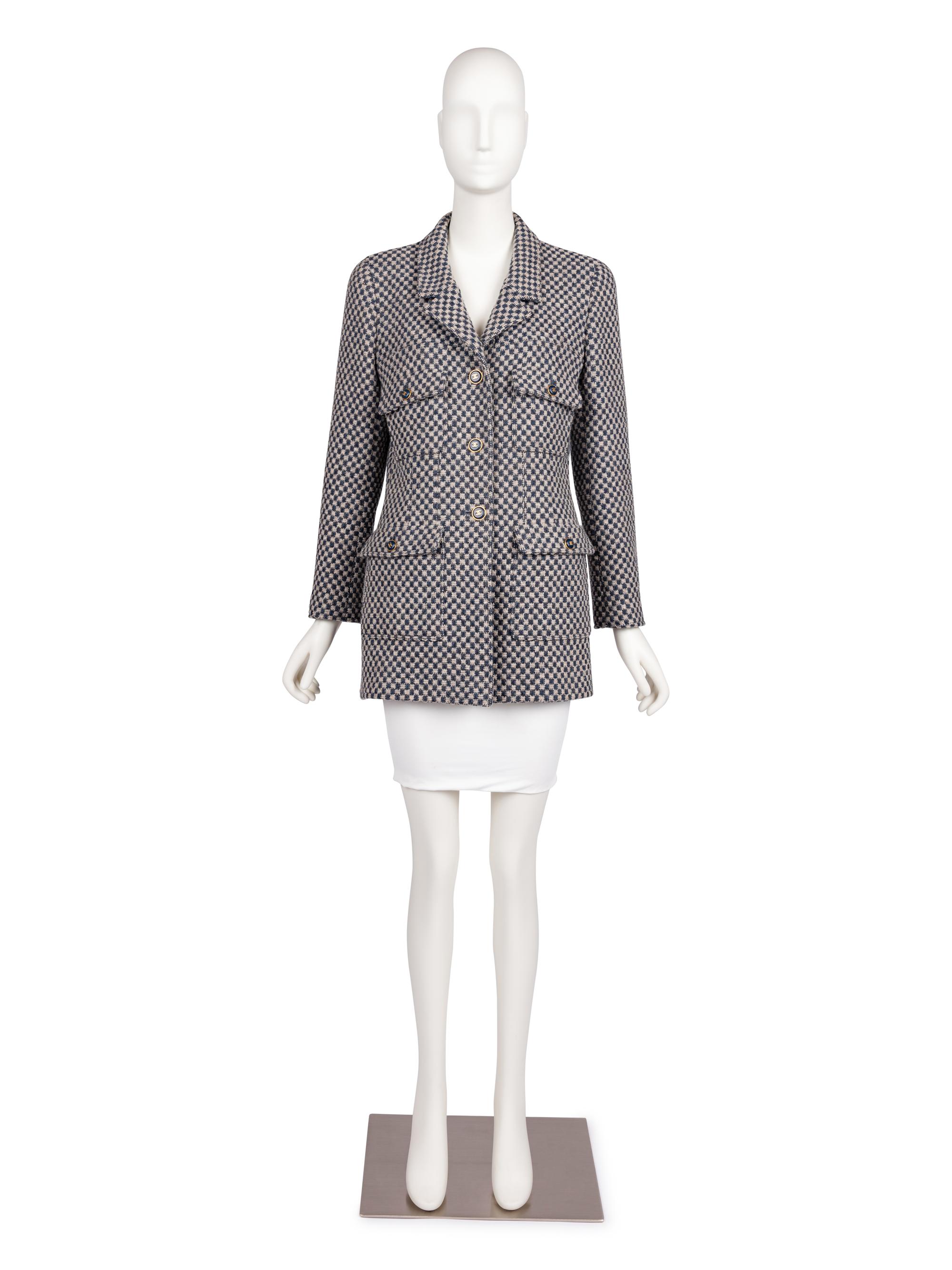 Chanel Tweed Checked Jacket, 1990's