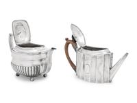 Two George III Silver Teapots