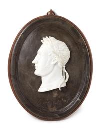 A Set of Four Marble Profile Plaques Height 22 1/2 x width 16 1/2 inches. — AFTER THE ANTIQUE, 20TH CENTURY