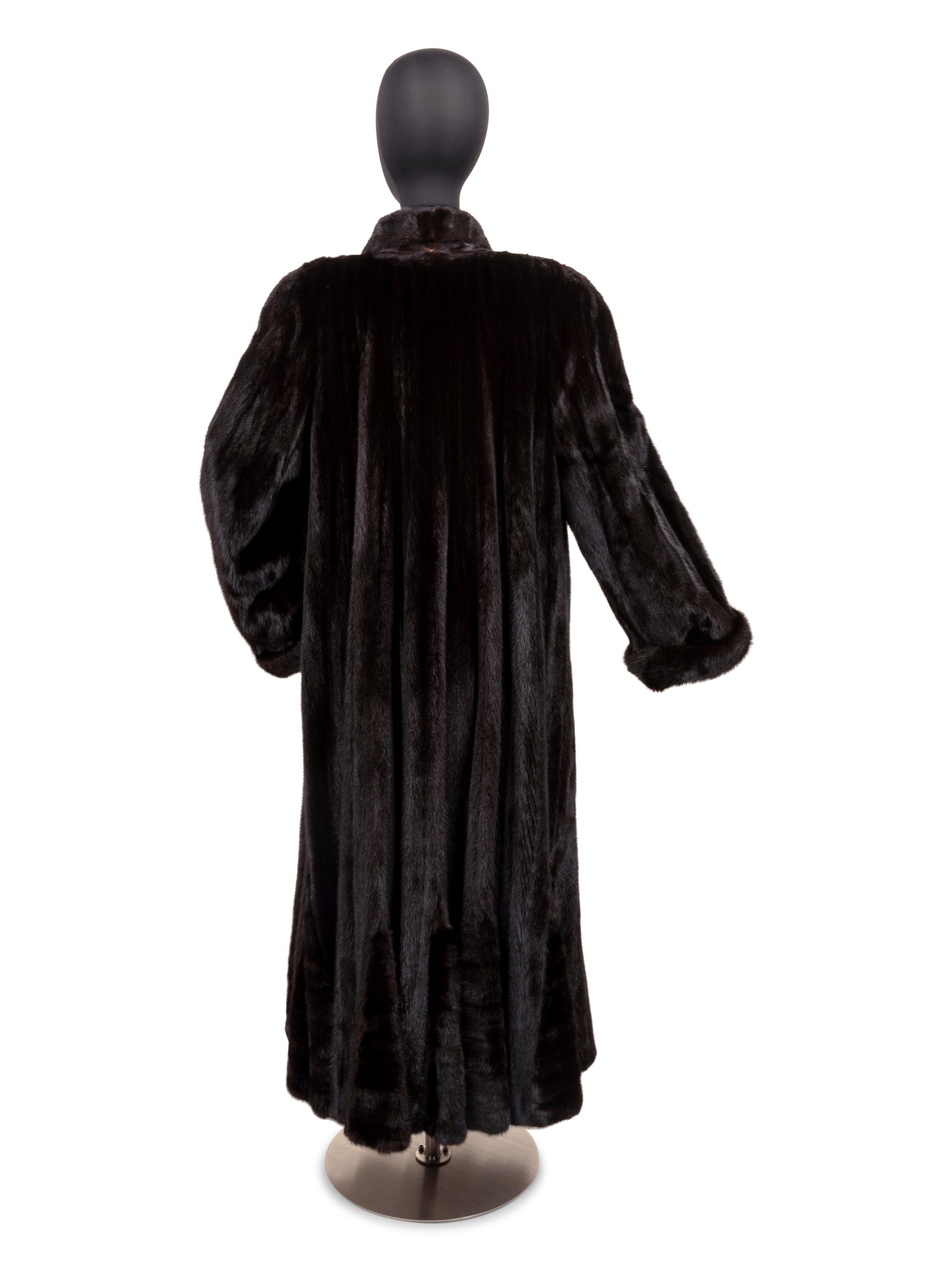 Unlabeled Mink Fur Coat, 1980-2000s