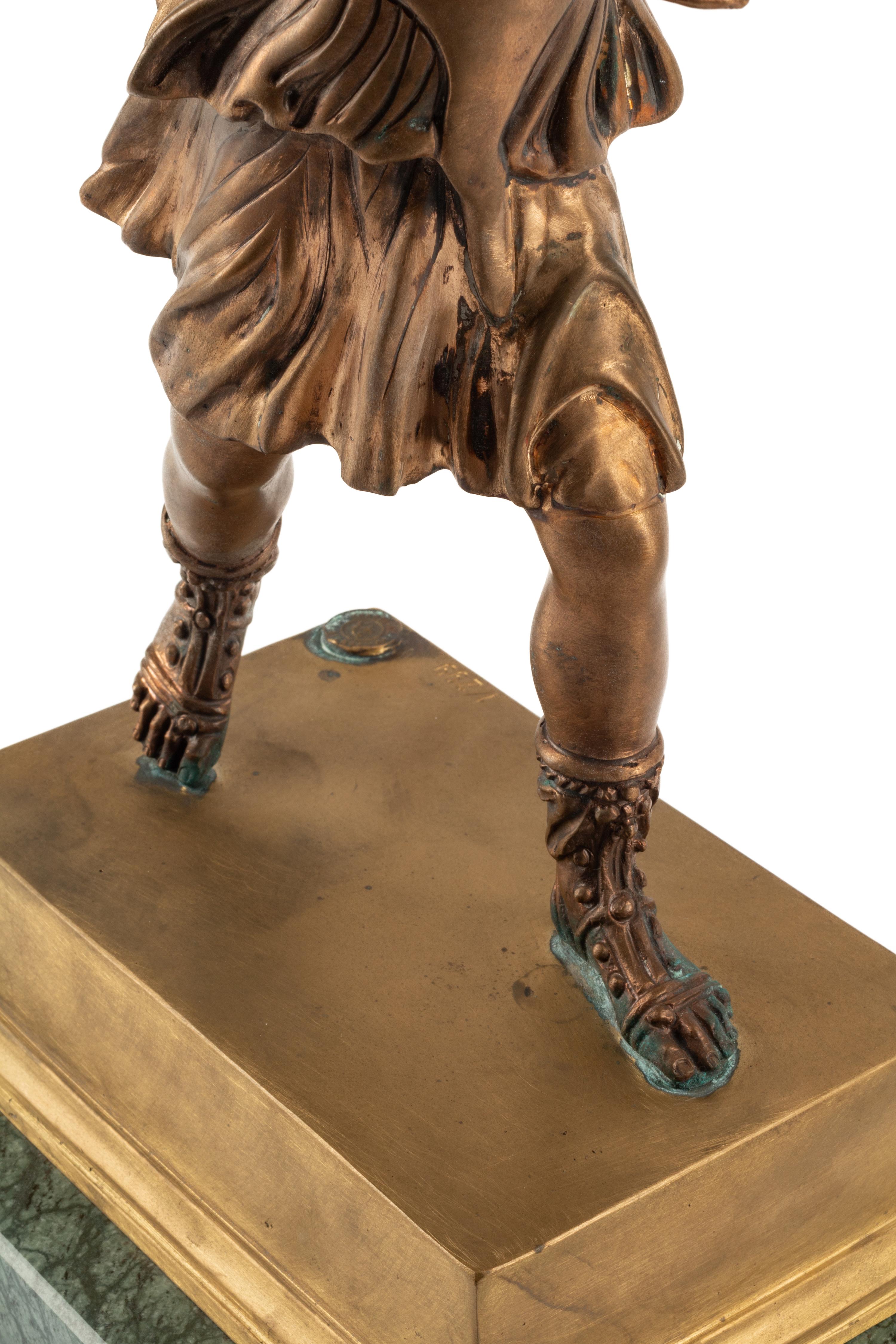 An Italian Gilt Bronze Figure of Diana