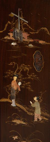A Chinese Black and Brown Lacquer Bar — 20th Century