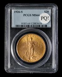 A United States 1926-S St. Gaudens $20 Gold Coin