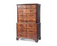 A George III Mahogany Chest-On-Chest