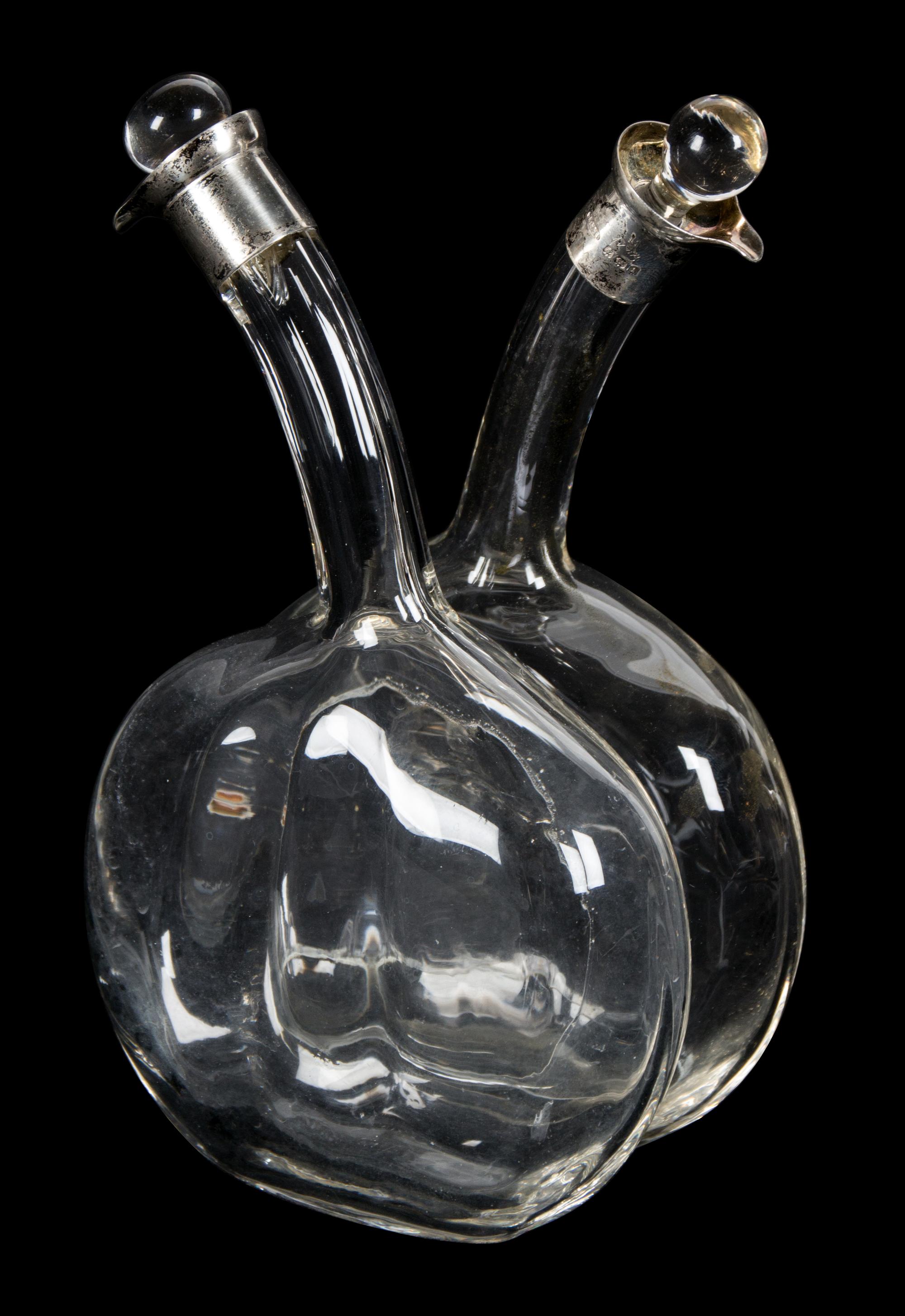 An English Glass Cruet Height 7 1/2 inches