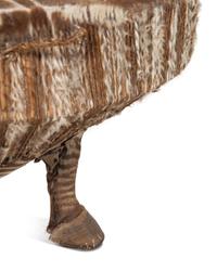 A Taxidermy Zebra Hide and Zebra Leg Table