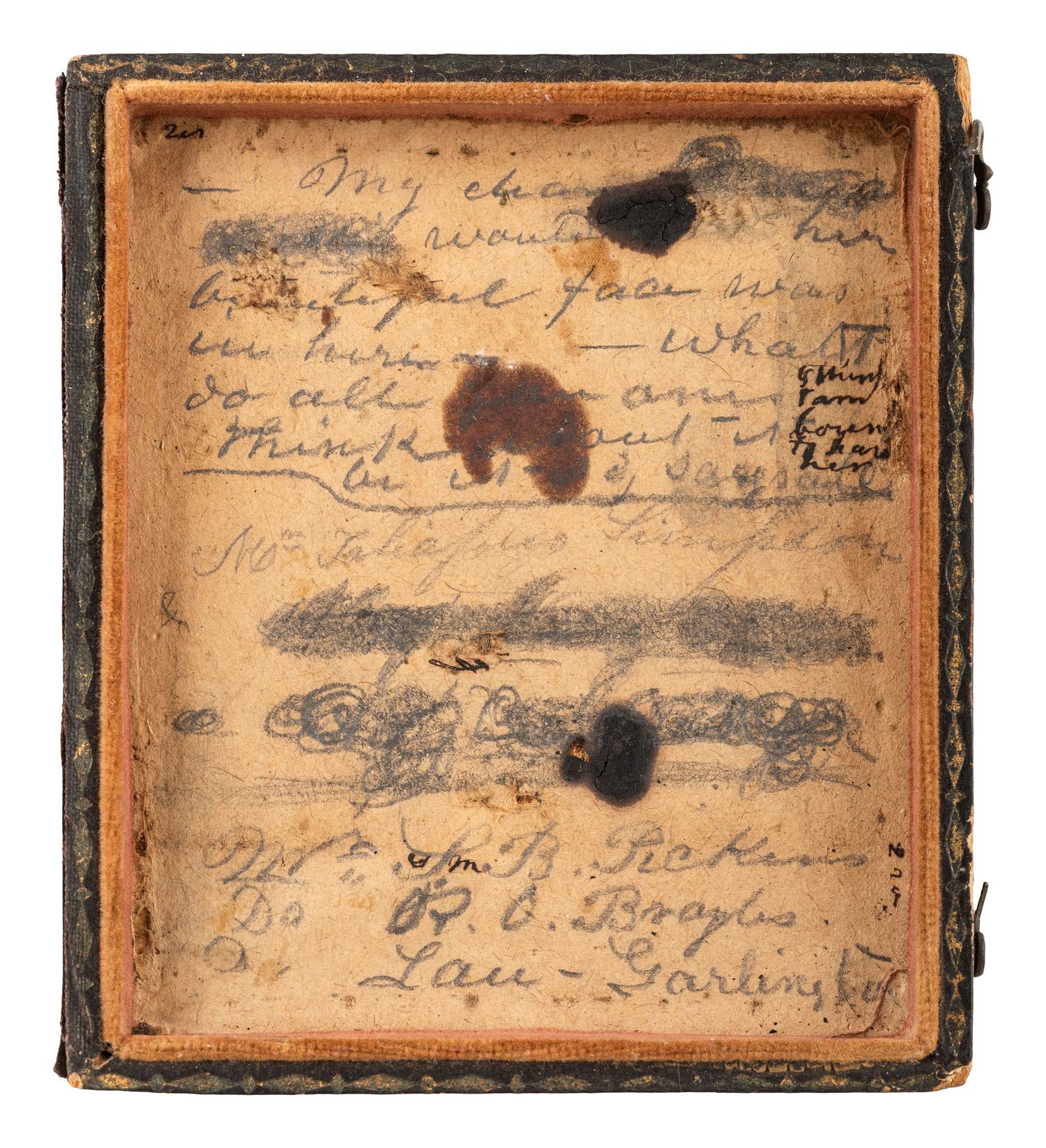 [CIVIL WAR]. Sixth plate antebellum ambrotype of Taliaferro "Tally" Simpson (1839-1863), who later served with the 3rd South Carolina Infantry, KIA Battle of Chickamauga.