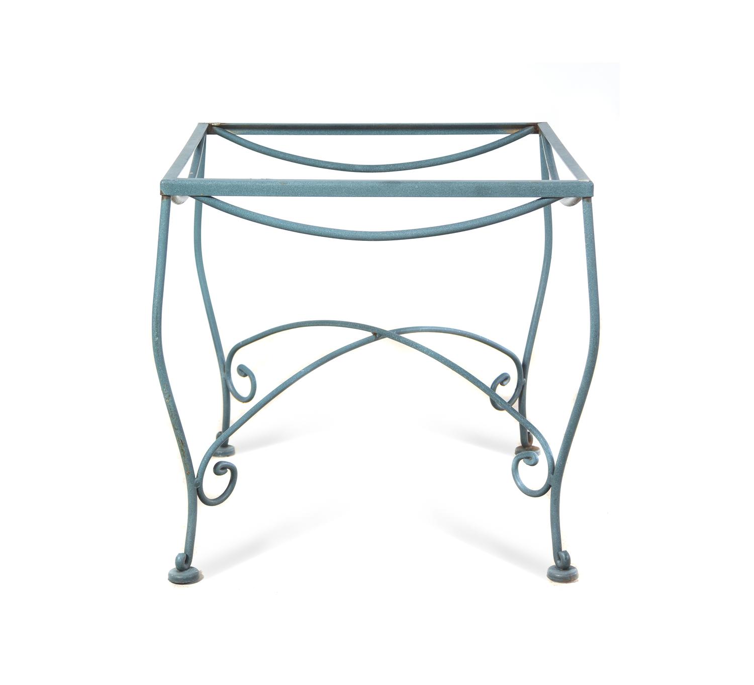 A Suite of Painted Steel Patio Furniture