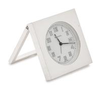 A Tiffany & Co. Chromed Metal Travel Clock