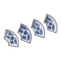 A Chinese Export Porcelain Blue Fitzhugh Four-Piece Buffet Set