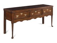 A Queen Anne Oak Welsh Dresser Base