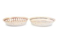 A Pair of Dresden Porcelain Baskets