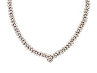WHITE GOLD AND DIAMOND NECKLACE