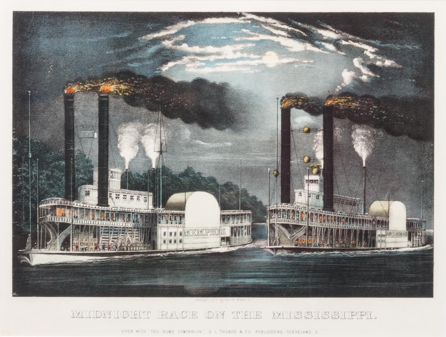 CURRIER & IVES Sight: 10 3/4 x 14 inches.
