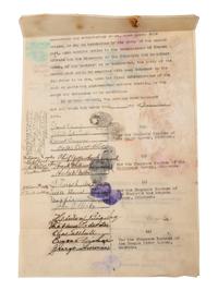 [NATIVE AMERICANS]. Documents involving Native American affairs and allotments.