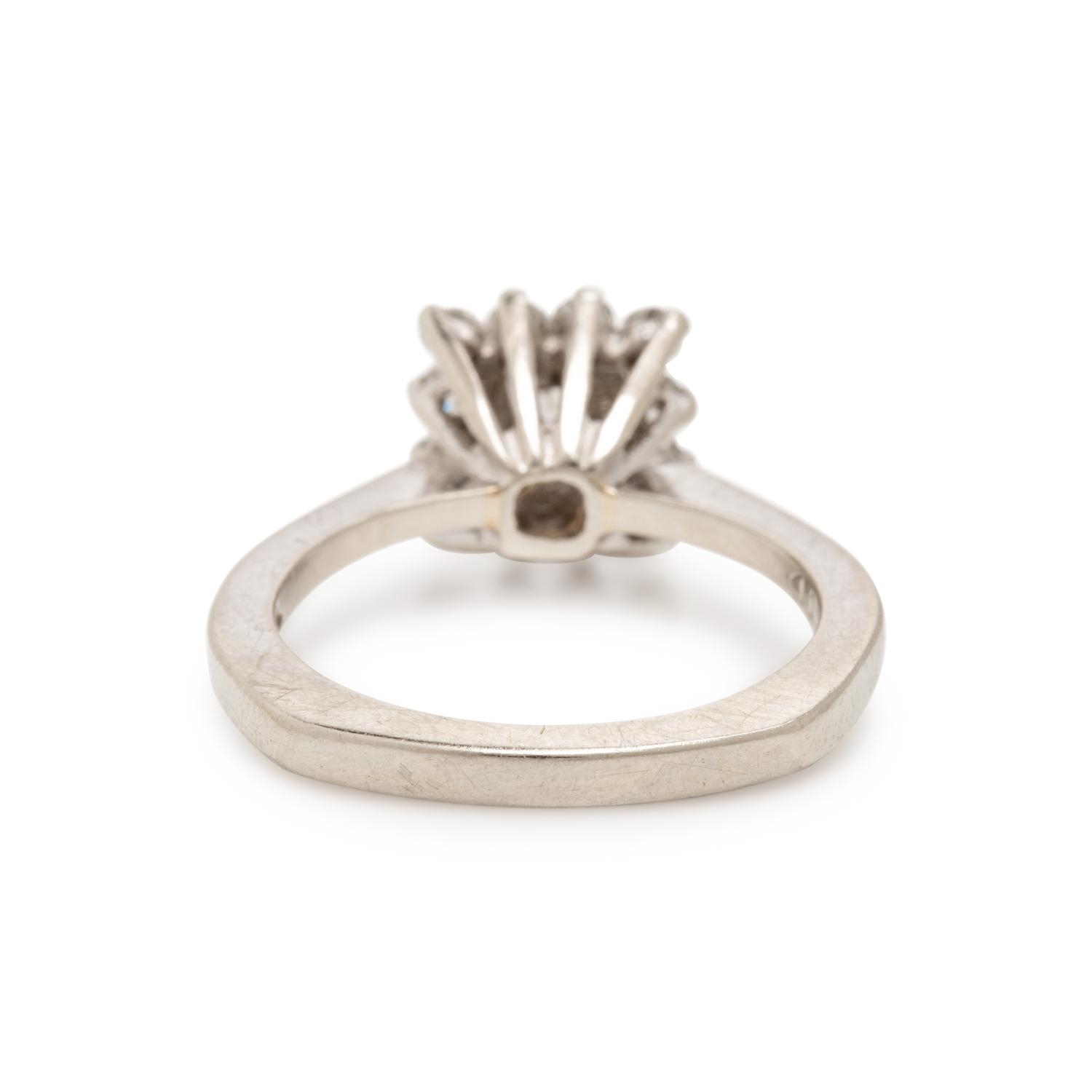 Diamond and White Gold Pendant Brooch and Ring
