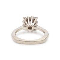 Diamond and White Gold Pendant Brooch and Ring