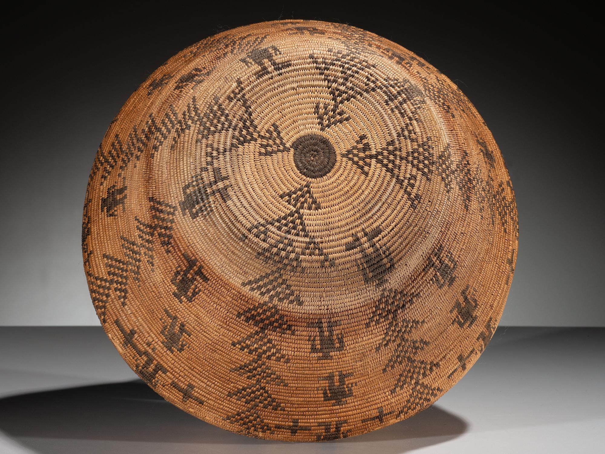 Apache Figural Basketry Olla