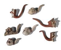 Tesuque and Isleta Pottery Pipes