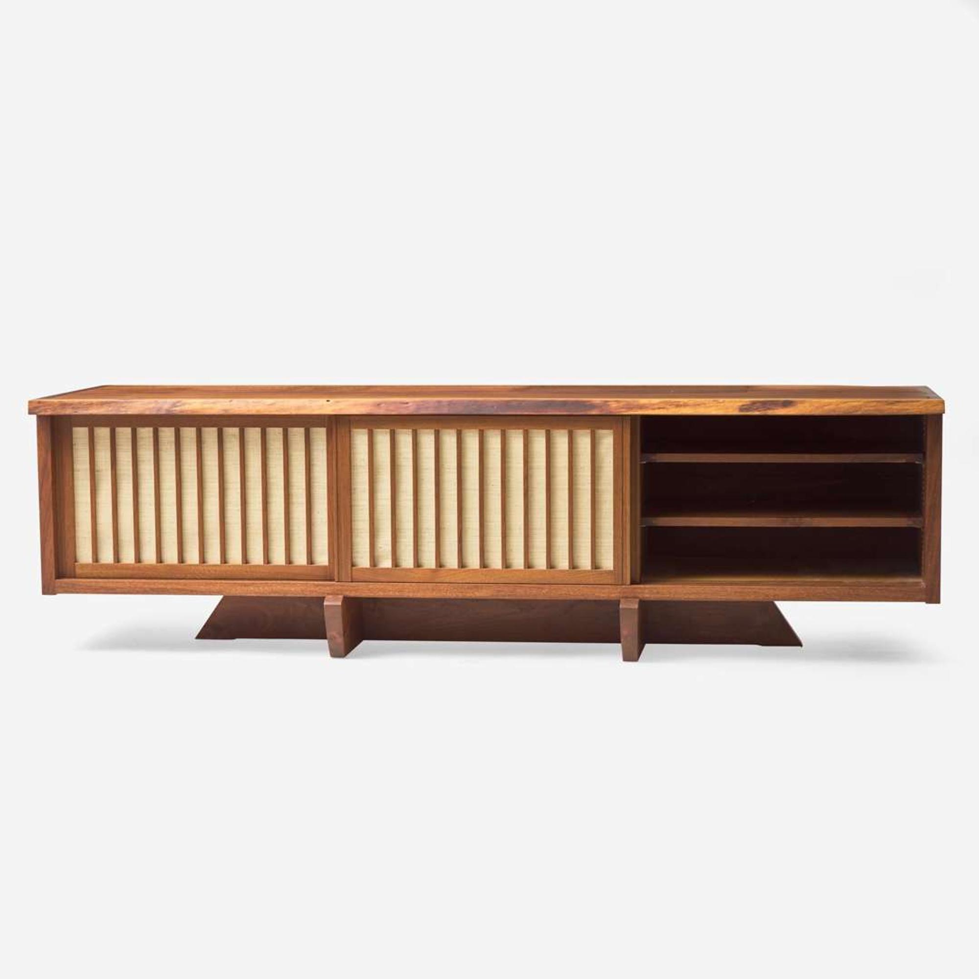 Mira Nakashima (American, b. 1942) Special "Conoid Room Divider" Cabinet, George Nakashima Woodworker, New Hope, Pennsylvania, 2007
