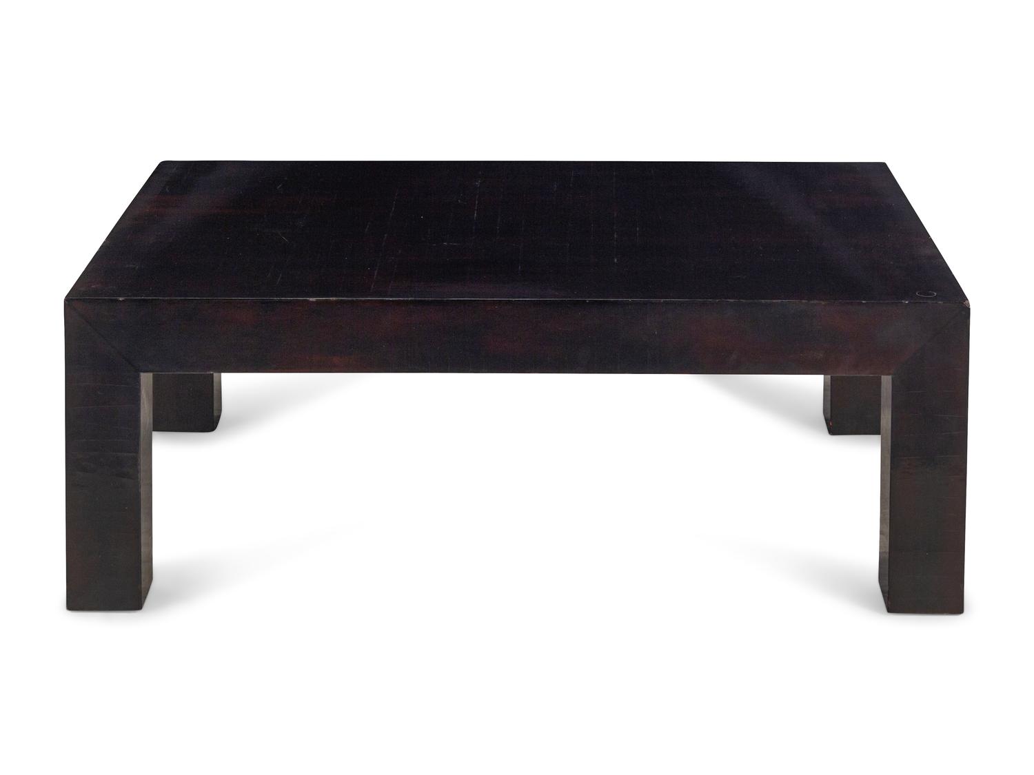 A Black Lacquer Cocktail Table