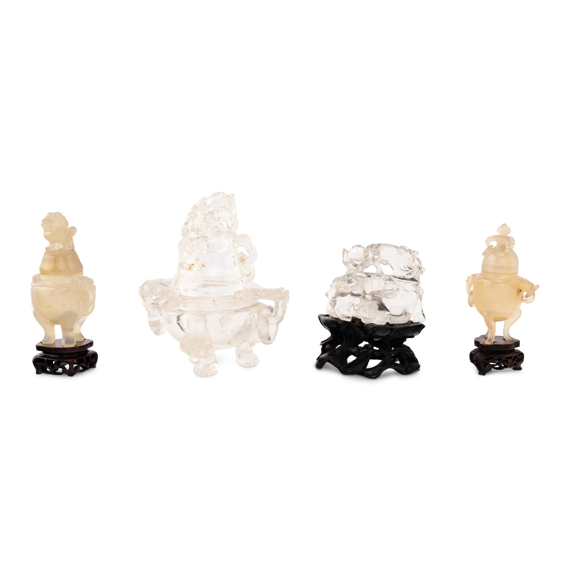 A Group of Four Chinese Hardstone Carvings