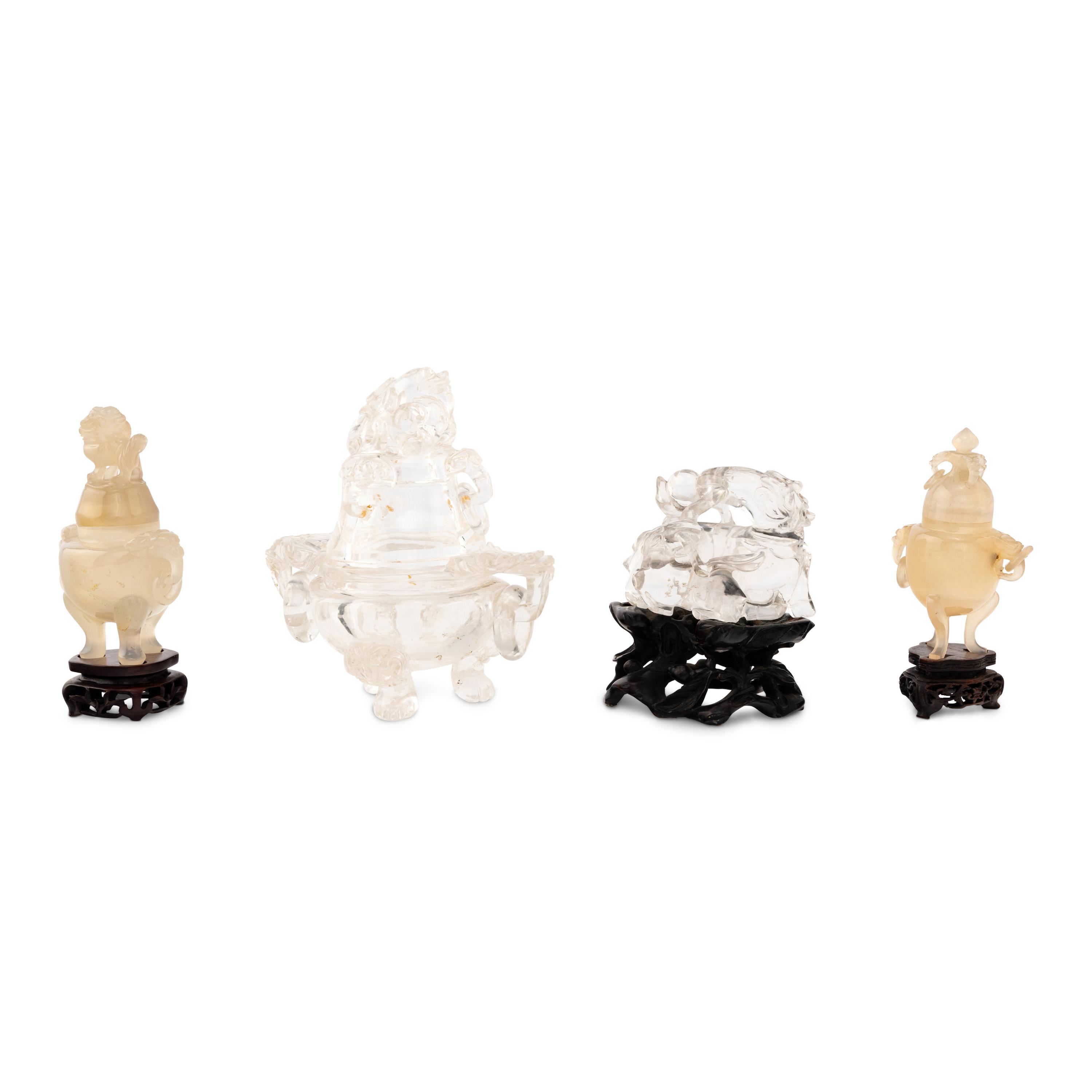 A Group of Four Chinese Hardstone Carvings