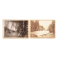[WESTERN AMERICANA - EARLY PHOTOGRAPHY]. A group of albumen and silver gelatin photographs of the Pacific Northwest and other Western areas, including: