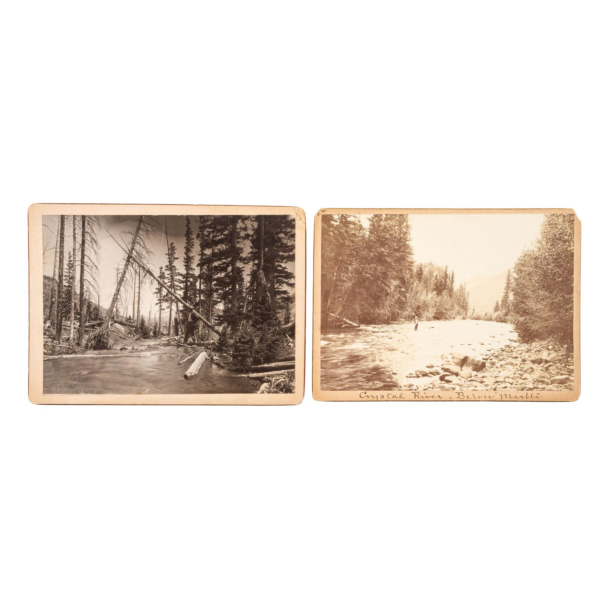 [WESTERN AMERICANA - EARLY PHOTOGRAPHY]. A group of albumen and silver gelatin photographs of the Pacific Northwest and other Western areas, including: