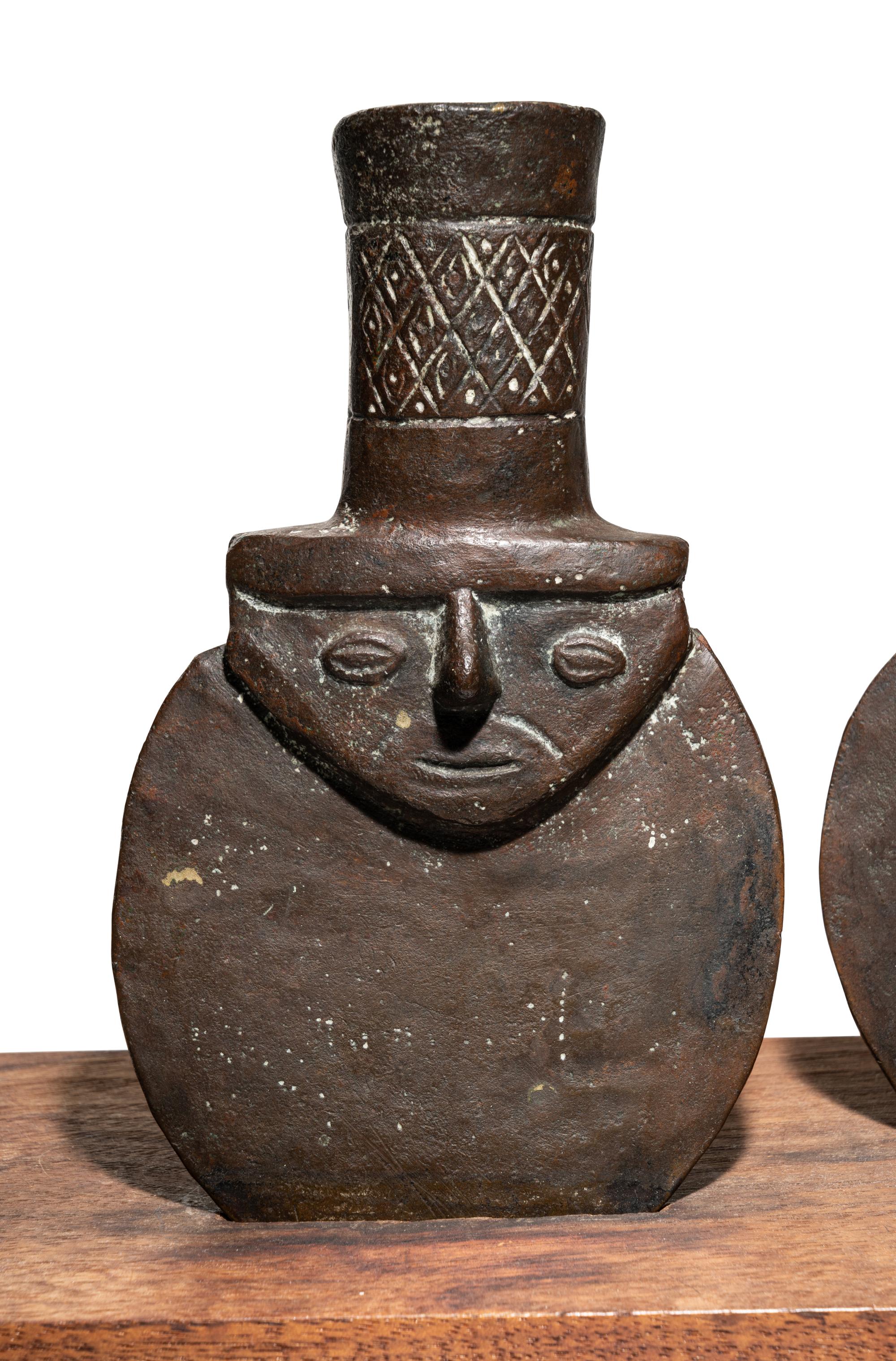 Two Chimu Copper Vessels