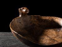 Eastern Sioux Figural Burl Bowl, Bear