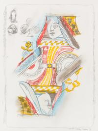 Larry Rivers, (American, 1923 - 2002), Queen of Clubs, 1979