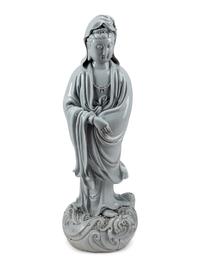 A Large Blanc de Chine Figure of Guanyin