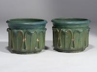 Pair of Matte Glazed Architectural Jardinières, 1905