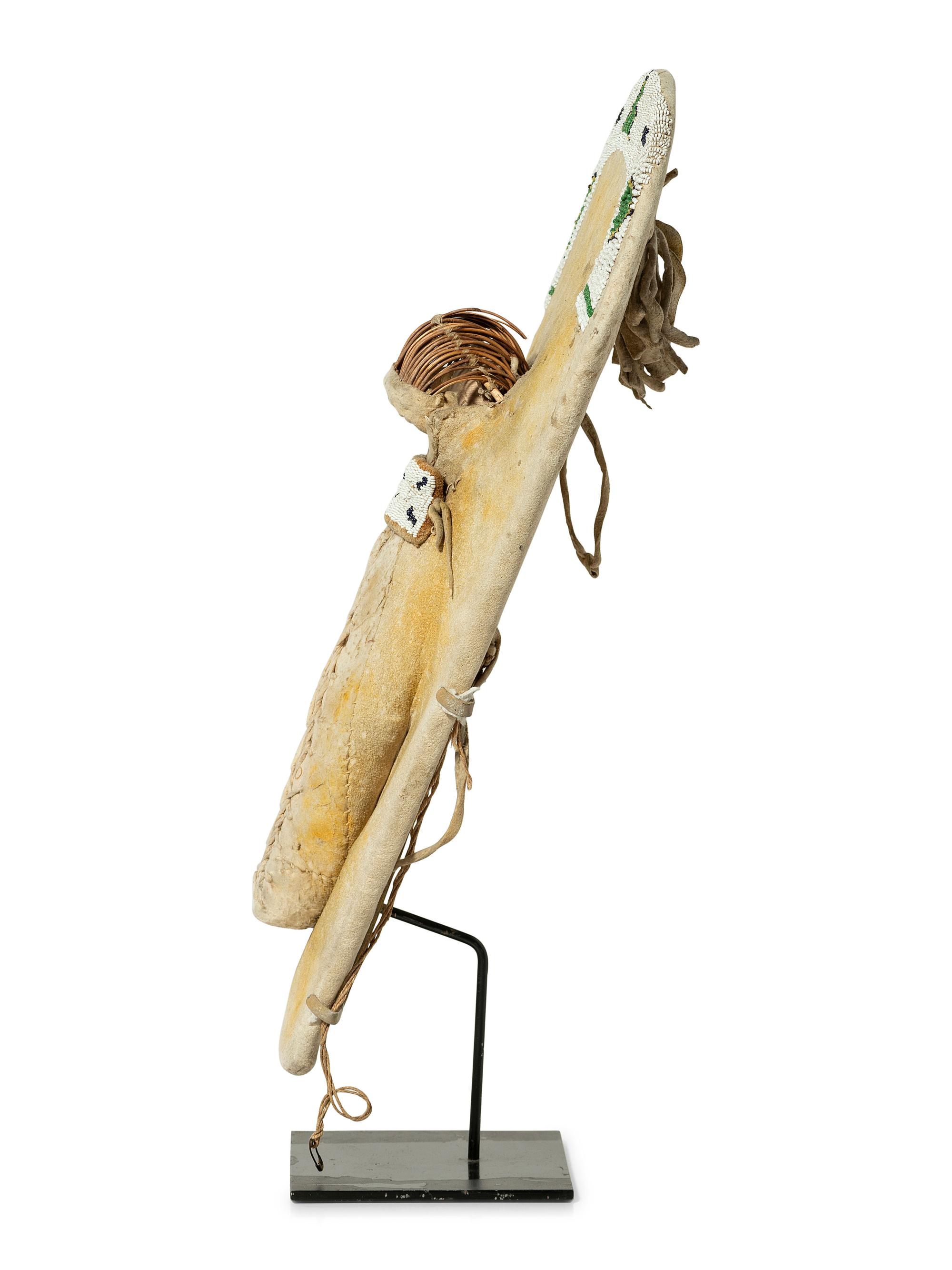 Ute Beaded Hide Doll Cradle