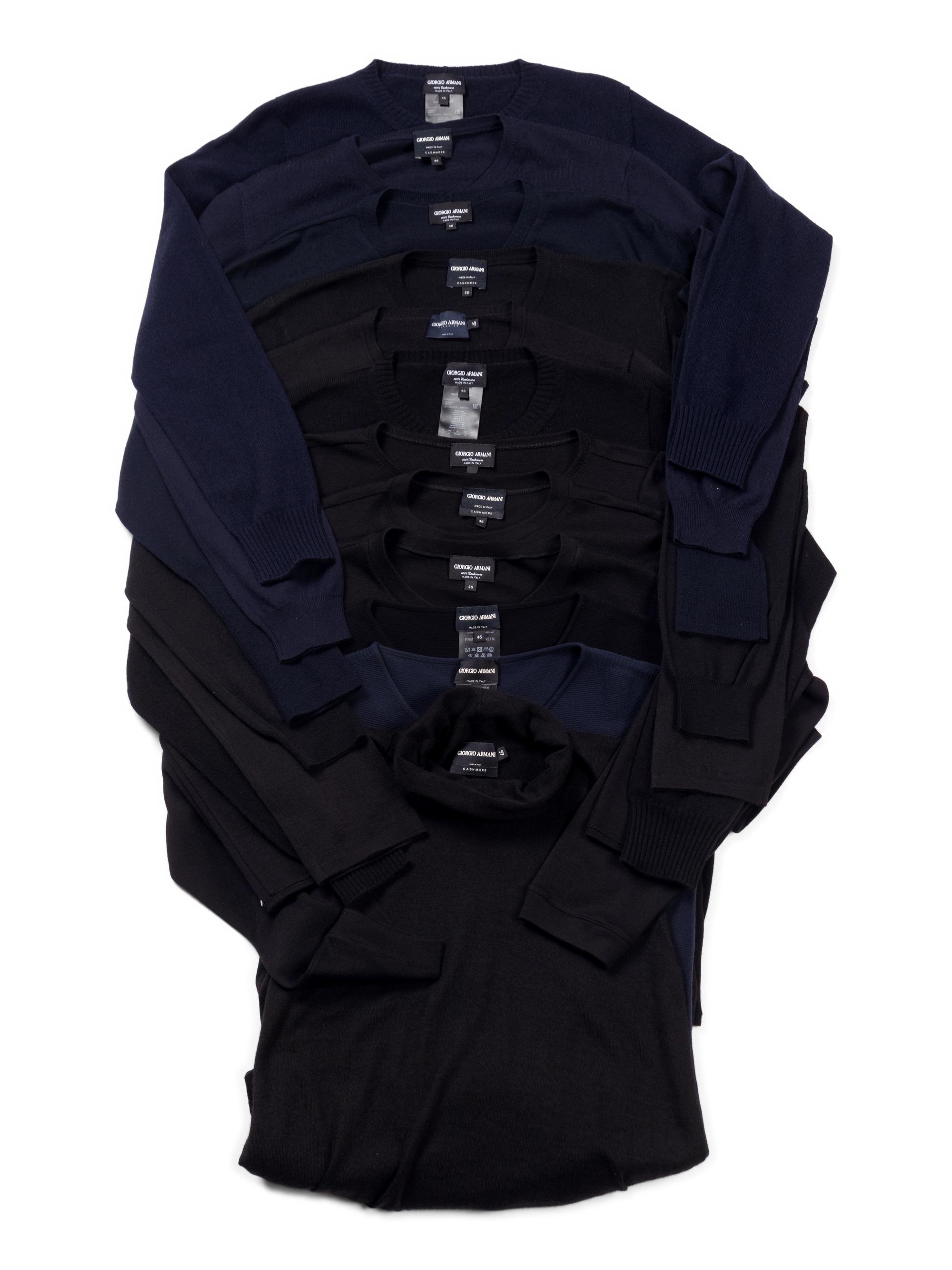 Twelve Giorgio Armani Cashmere Knit Tops