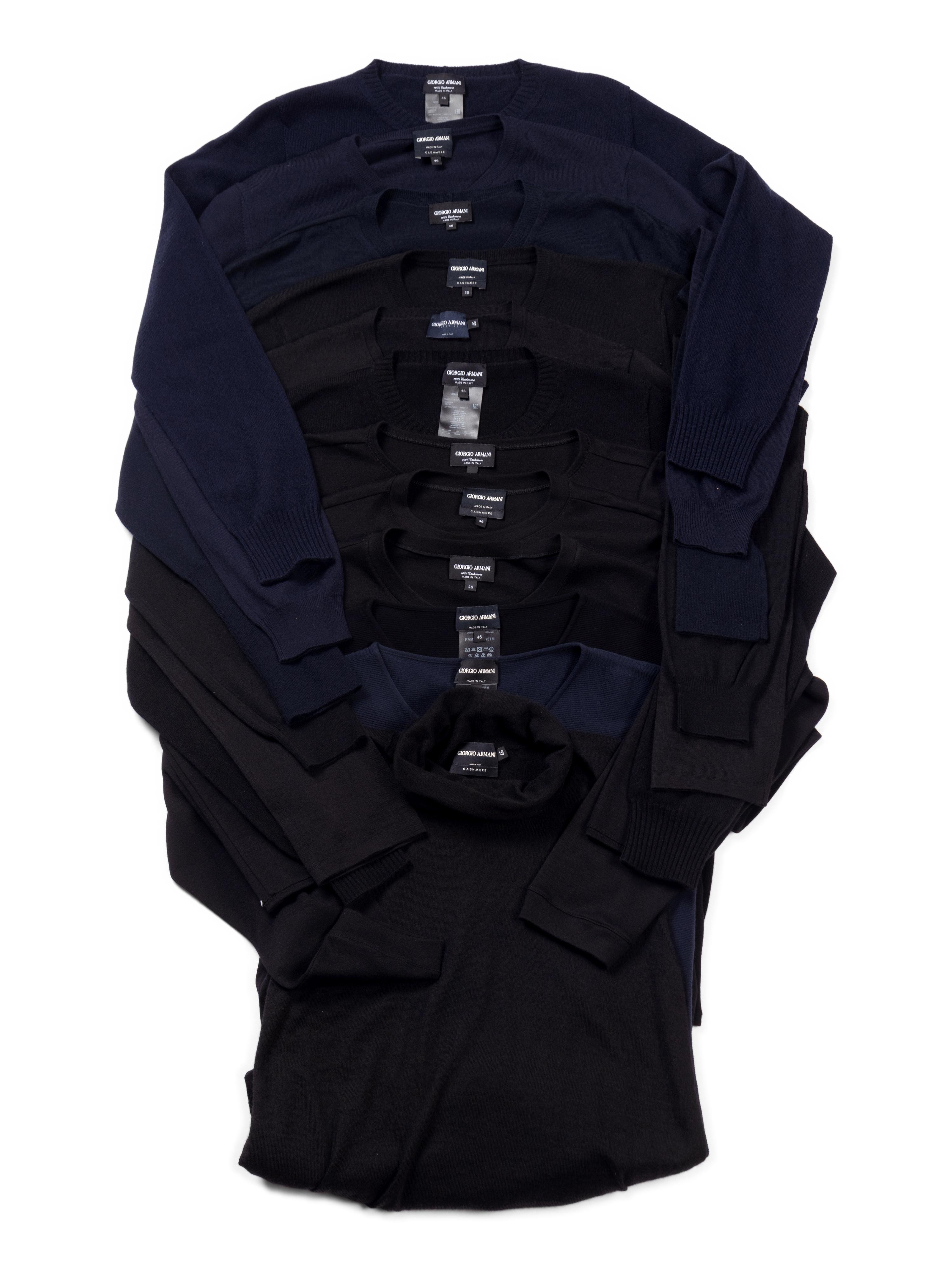 Twelve Giorgio Armani Cashmere Knit Tops