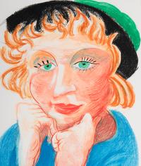 Celia with Green Hat , 1984