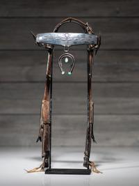 Navajo Silver and Turquoise Headstall
