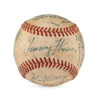 A 1947 Baltimore Orioles Team Signed Autograph Baseball