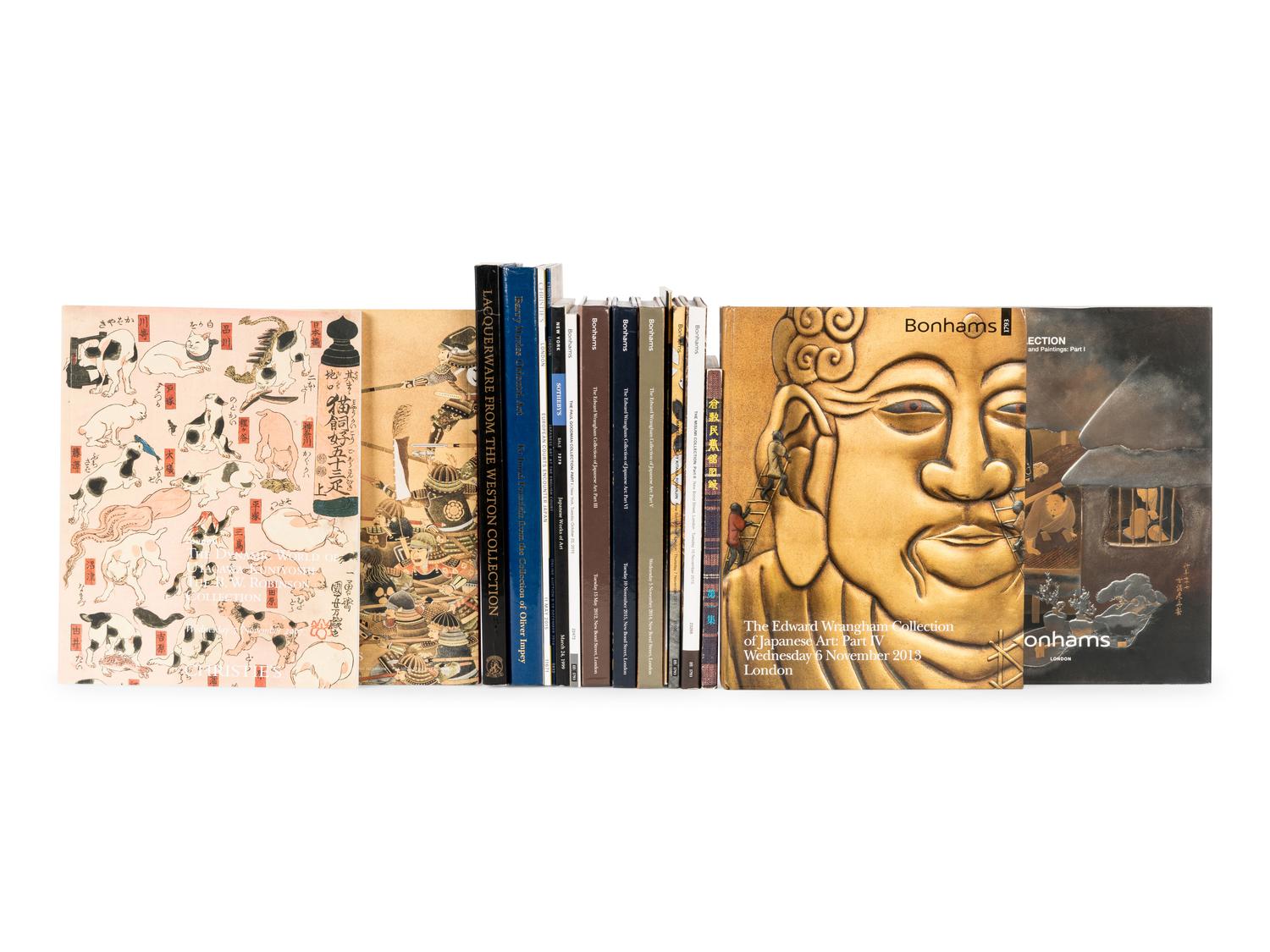 [JAPANESE WORKS OF ART -- SPECIALI COLLECTIONS] A group of reference works and auction catalogues about Japanese art in special collections