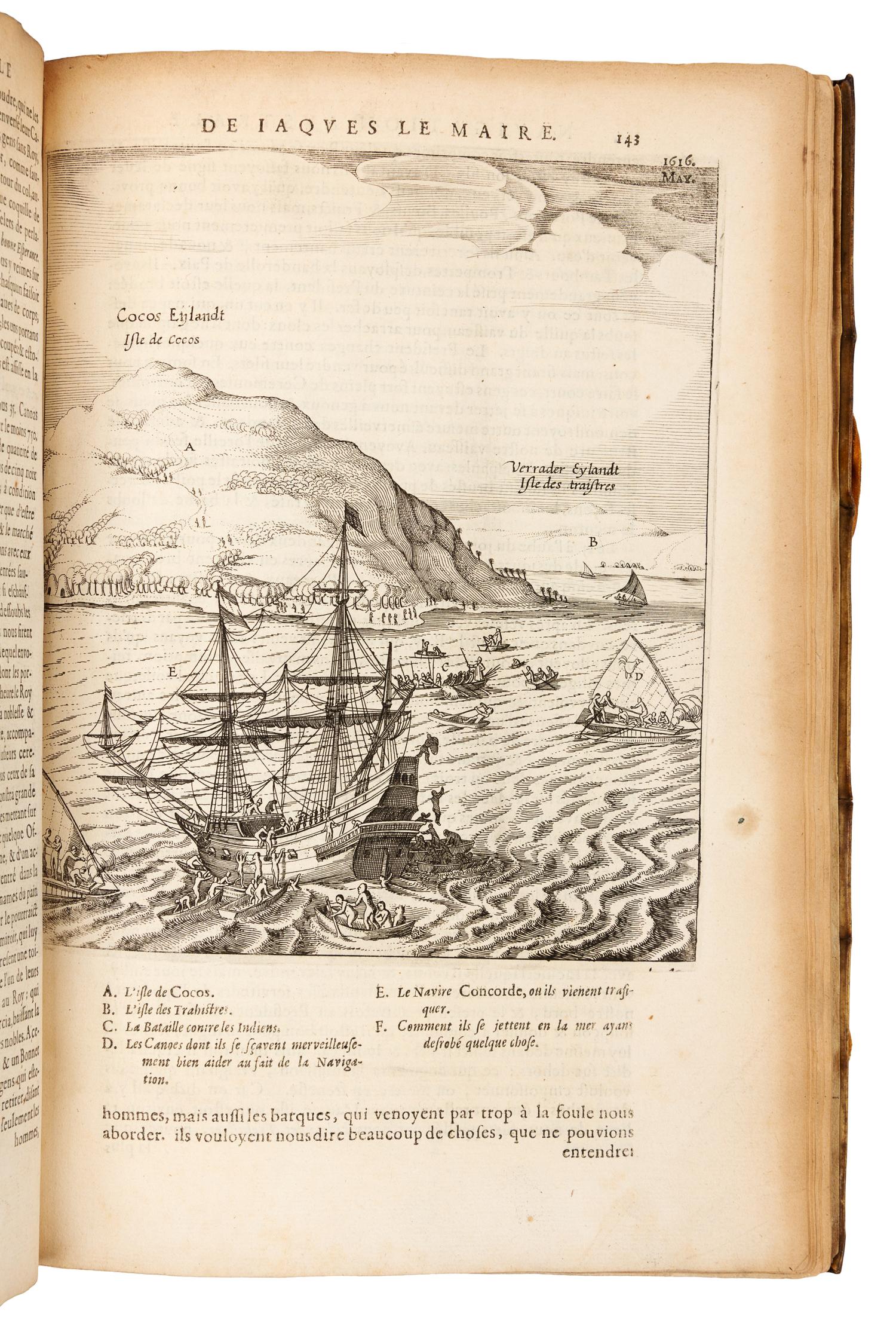 HERRERA Y TORDESILLAS, Antonio de (1559-1625). Description des Indes Occidentales... Amsterdam, 1622. FIRST EDITION IN FRENCH.