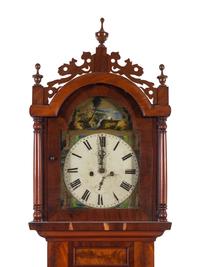 A George III Style Mahogany Tall Case Clock